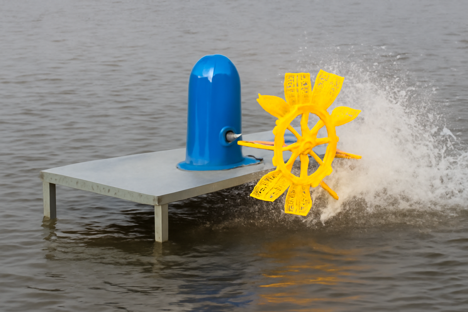 Fixed Platform Paddle Wheel Aerator